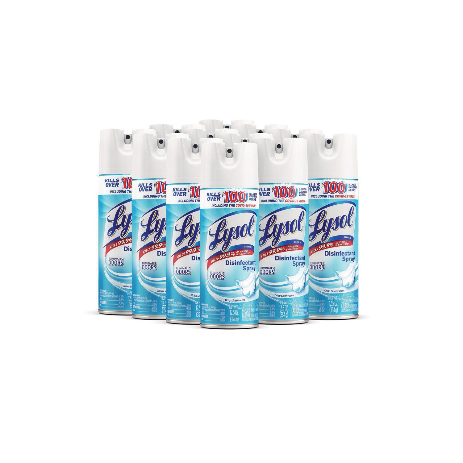 lysol-linen-disinfectant-spray-spray-12-50-oz-0-78-lb-crisp-linen-scent-12-carton-clear-num-rac74186ct_1